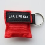 Mascarilla para RCP, paño de reanimación, rojo